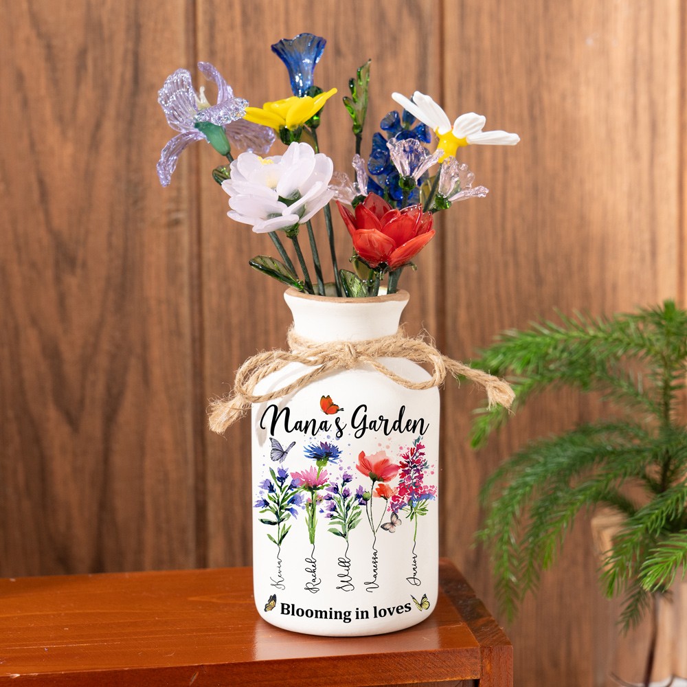Glass Birth Month Flower Mother's Day Gift Spring Decoration Birthday Gift