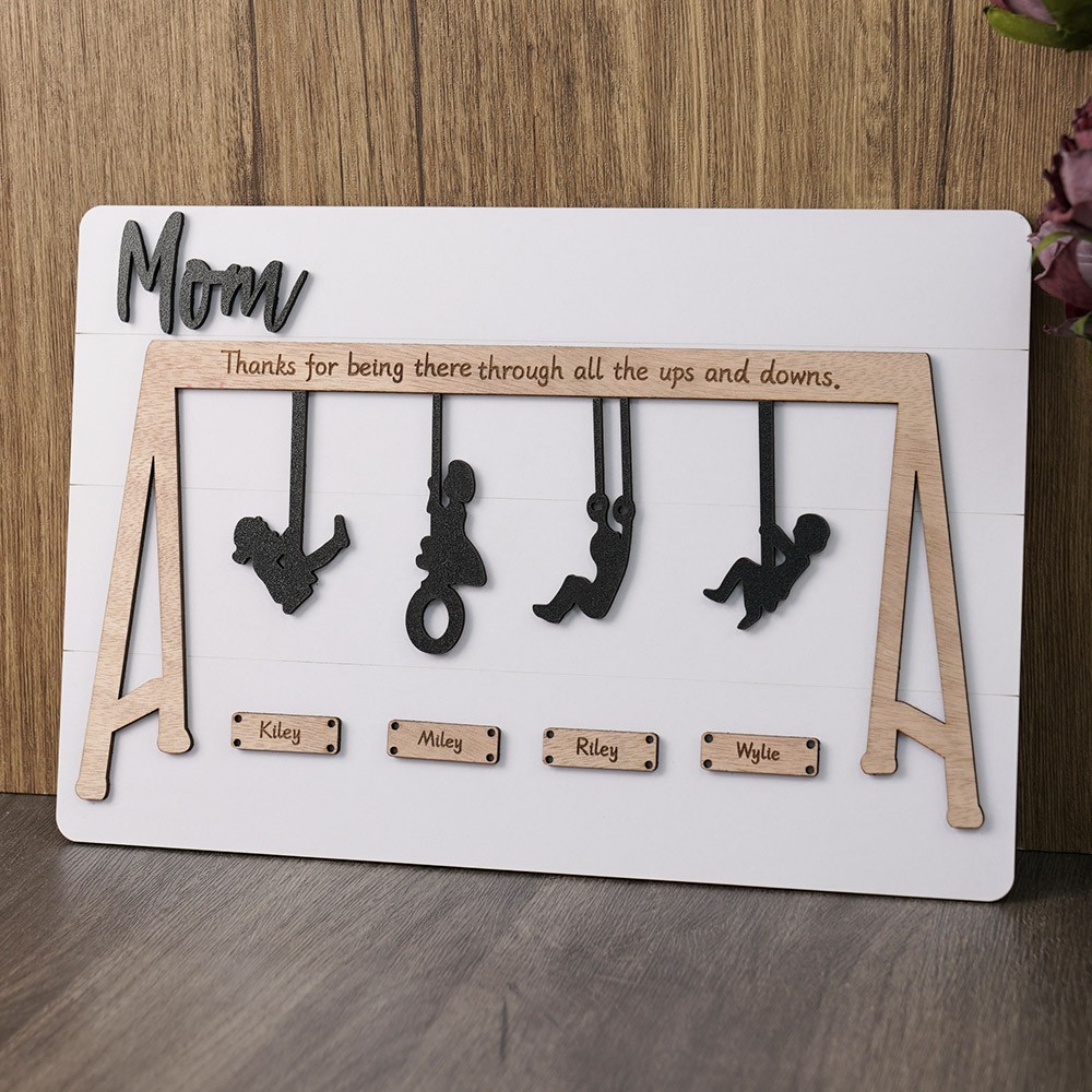 Personalized Swing Set Sign For Mother's Day Gift