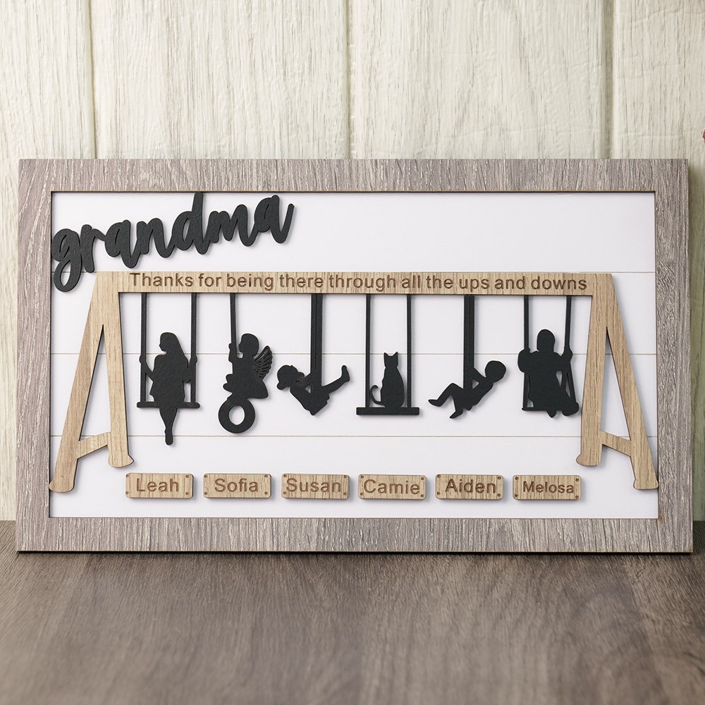 Personalized Swing Set Sign For Mother's Day Gift