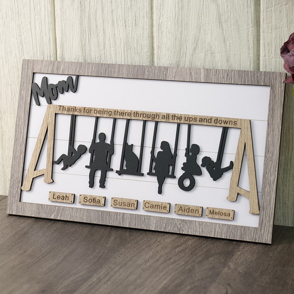 Personalized Swing Set Sign For Mother's Day Gift