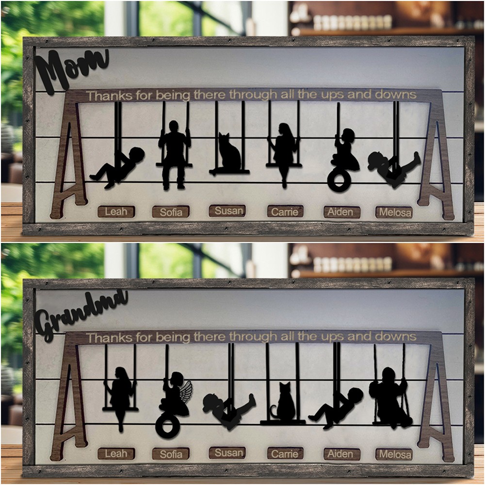 Personalized Swing Set Sign For Mother's Day Gift