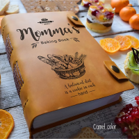 [Series 4]Personalized A5 Leather Recipe Book Gift for Mom Birthday Christmas Gifts