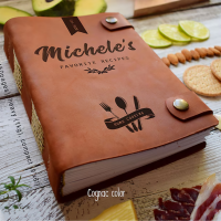 [Series 4]Personalized A5 Leather Recipe Book Gift for Mom Birthday Christmas Gifts