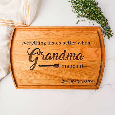 Personalized Cutting Boards Ideal for Mother's Day.