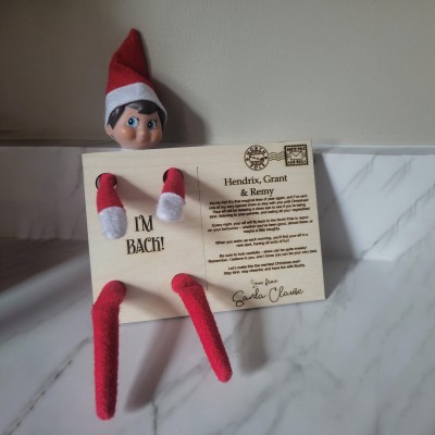 Get a customized return letter, personalized just for you and your elf!