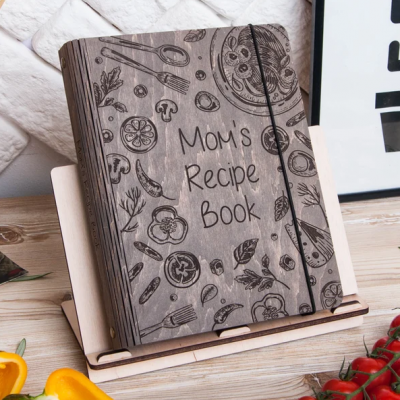 PERFECT❤️❤️ Personalized Family Wooden Recipe Book Mother's Day Gift Ideas