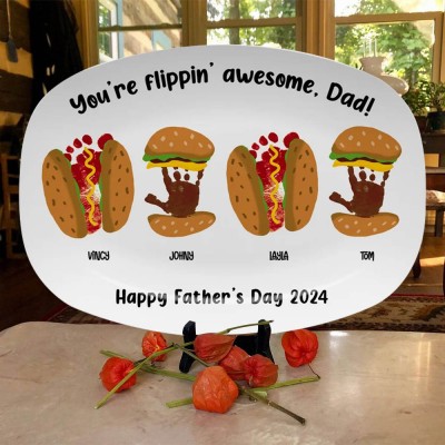Personalized Daddy's Grilling Plate Father's Day Gift