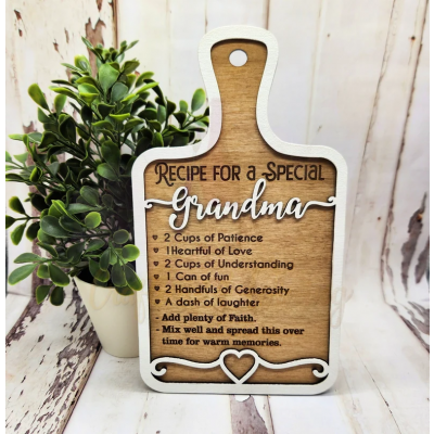 Personalized Recipe Decorative Board Mother's Day Gift Ideas