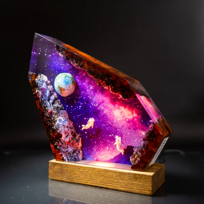 Astronaut Rocket Resin Night Light Ideal Gifts for Your Kids