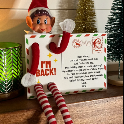 Get a customized return letter, personalized just for you and your elf!