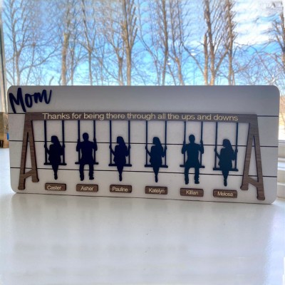 Personalized Swing Set Sign For Mother's Day Gift