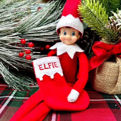 Personalized Elf Stocking (Elf Included）