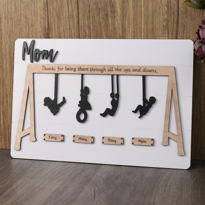 Personalized Swing Set Sign For Mother's Day Gift