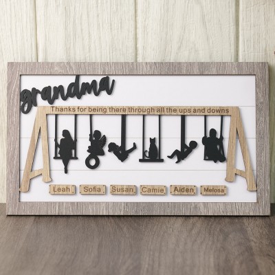 Personalized Swing Set Sign For Mother's Day Gift