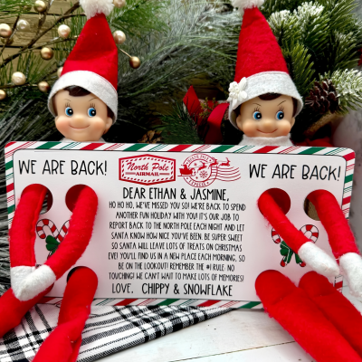 Get a customized return letter, personalized just for you and your elf!